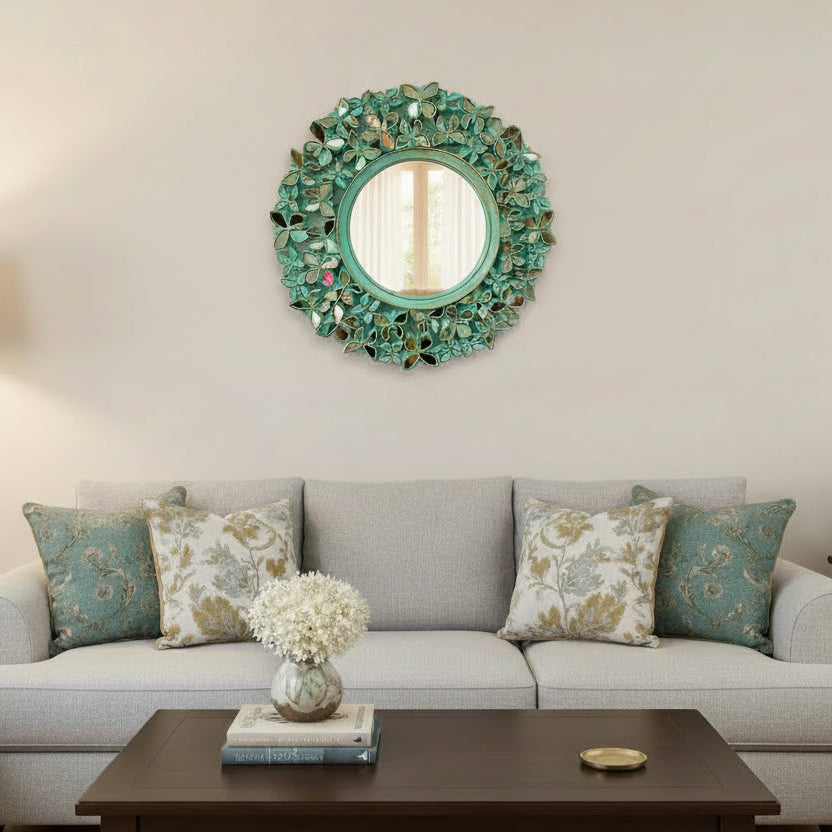 ESPEJO DECORATIVO MARIPOSAS REDONDO