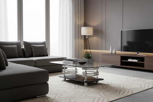 MESA DE CENTRO GLASS MODERN