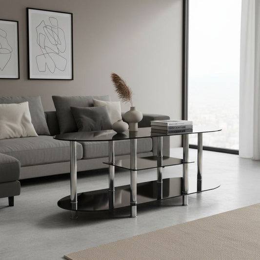 MESA DE CENTRO VIDRIO MODERN STORAGE