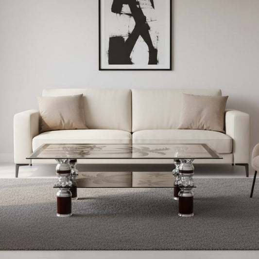 MESA DE CENTRO CRYSTAL DOUBLE