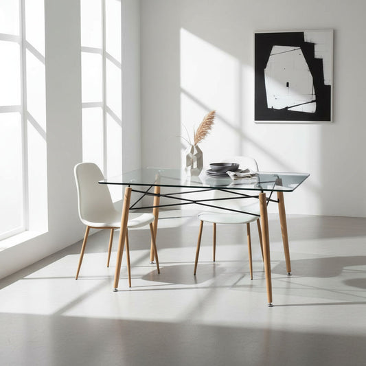 MESA DE COMEDOR GLASS NORDIC DESIGN
