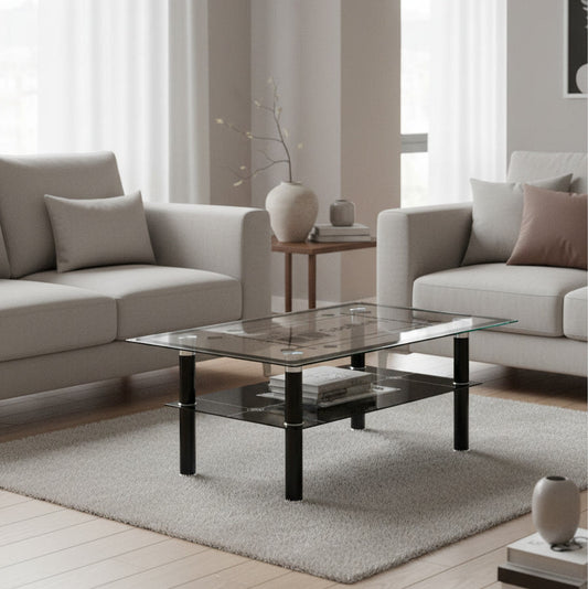 MESA DE CENTRO VIDRIO BLACK CLASSIC