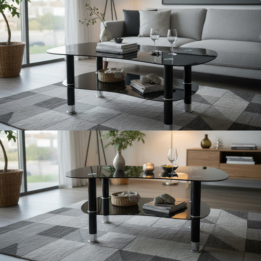 MESA DE CENTRO ELEGANCE NOIR