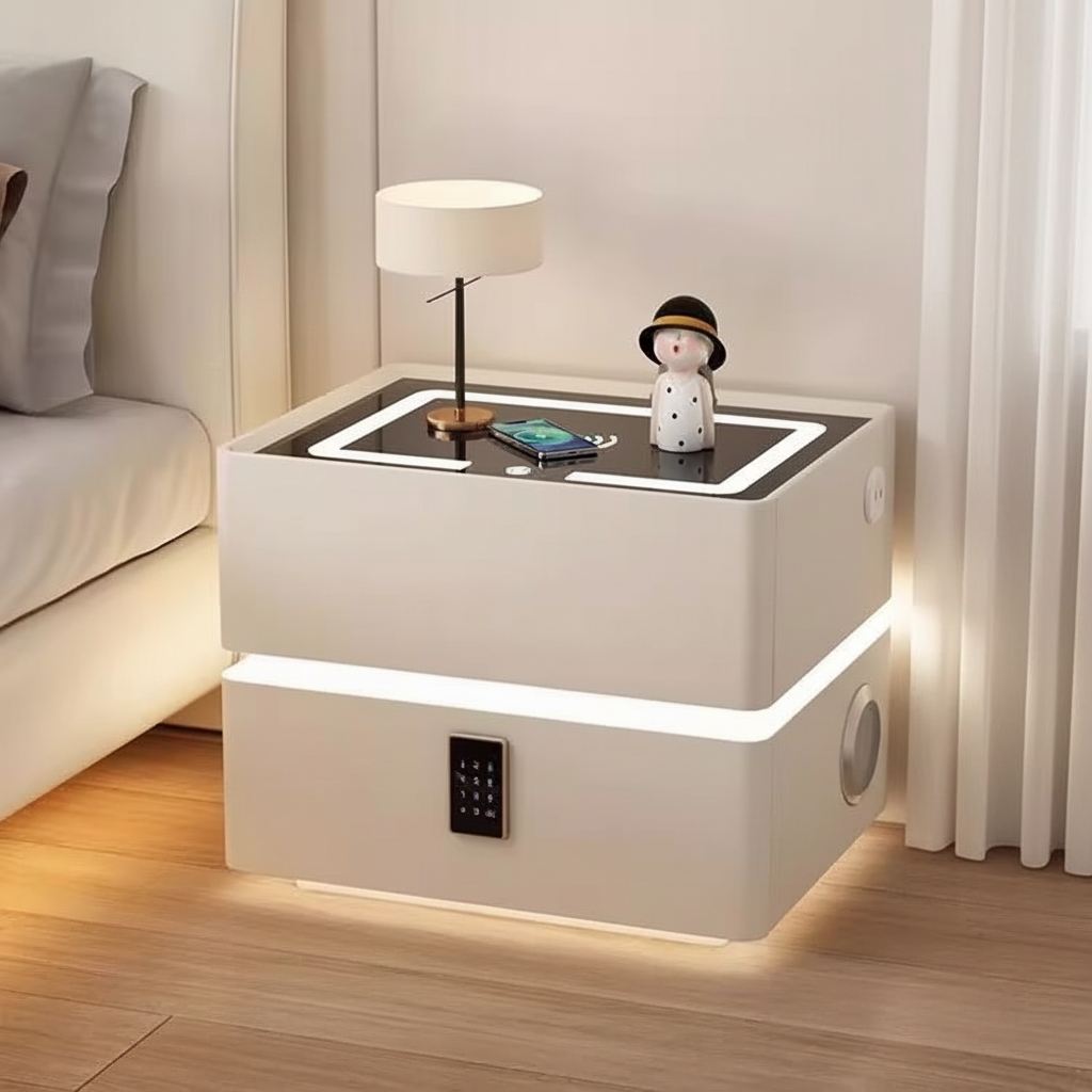 Velador Inteligente LED  flotante Multifunción 2 Cajones