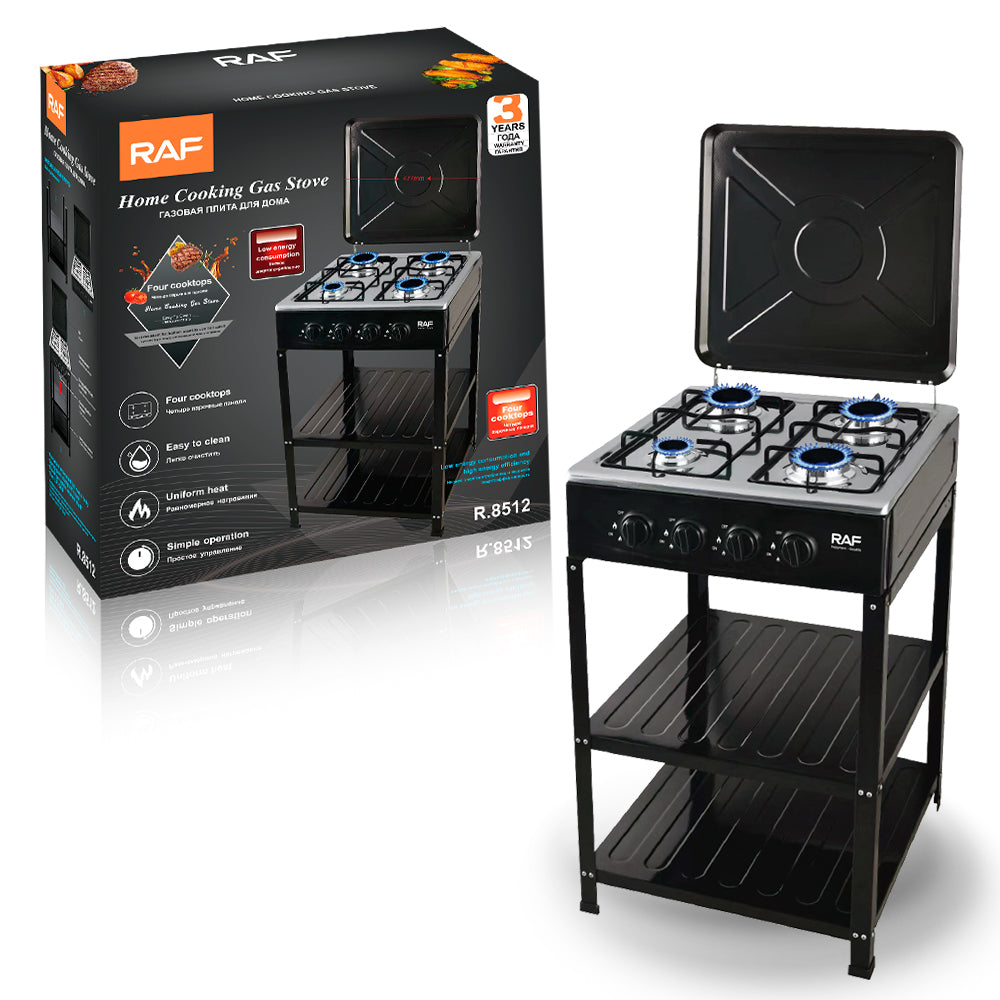 Cocina A Gas Raf 4 Quemadores Con Pedestal
