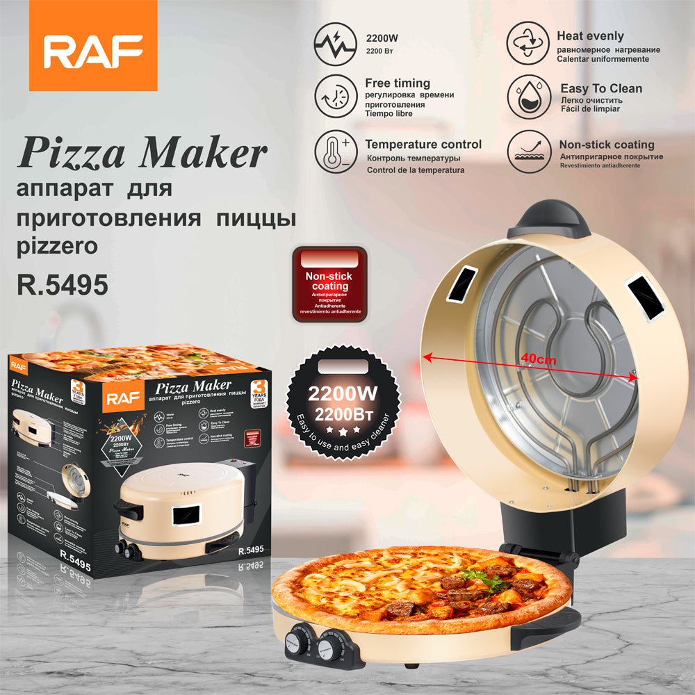 HORNO ELÉCTRICO PARA PIZZA RAF 2200w