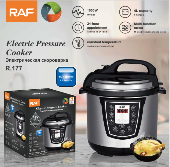 Olla A Presión Eléctrica Digital Raf 6l