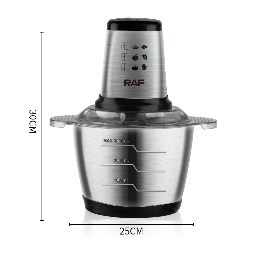 Picador Eléctrico Multiuso Raf Inox 3l