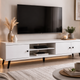 Rack Para Tv Moderno Blanco 120 Cm