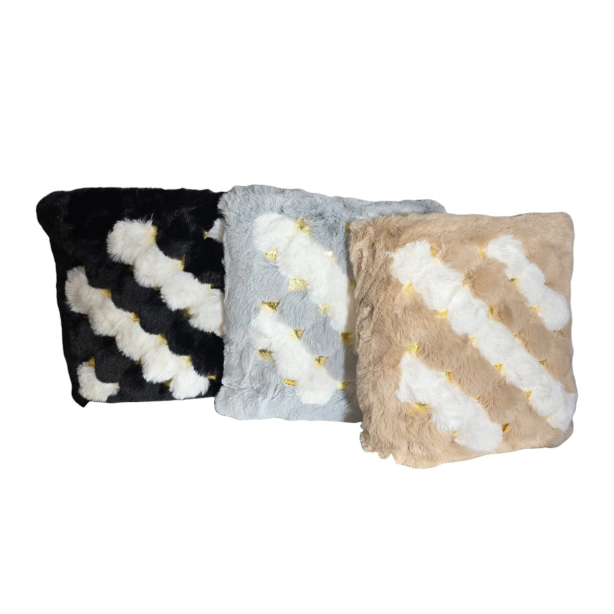 Cojin Soft Eco Cuero Dorado 43x43cm